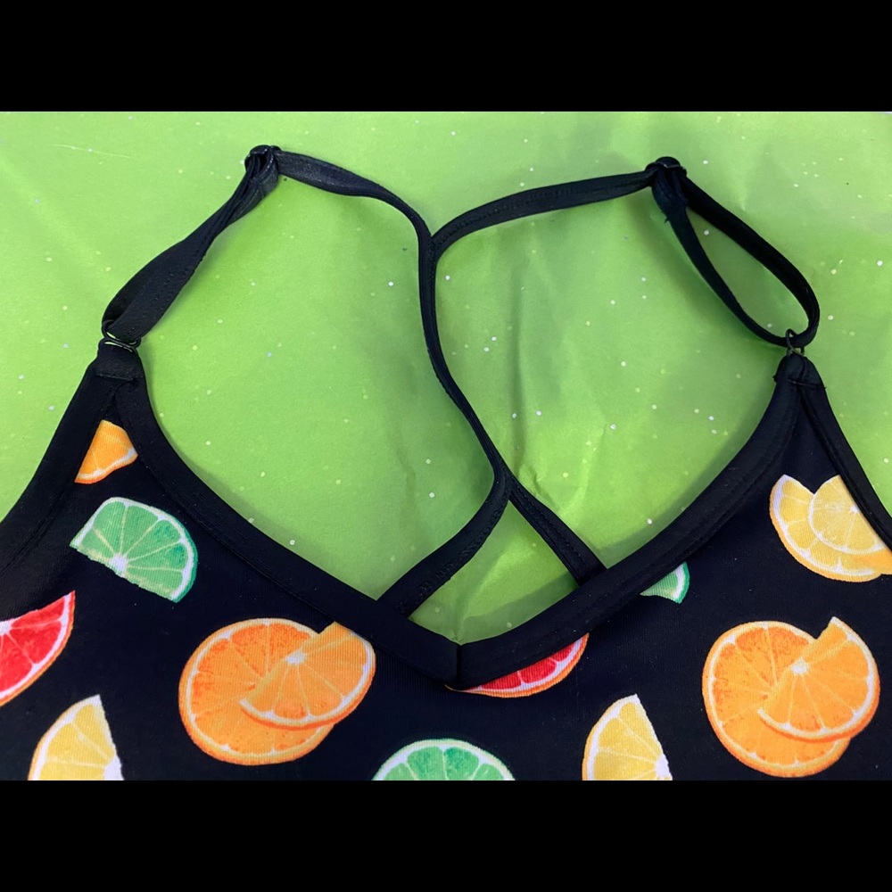 PINK Citrus Fruity Fun Sports Bra 🍊 - Picture 5 of 10